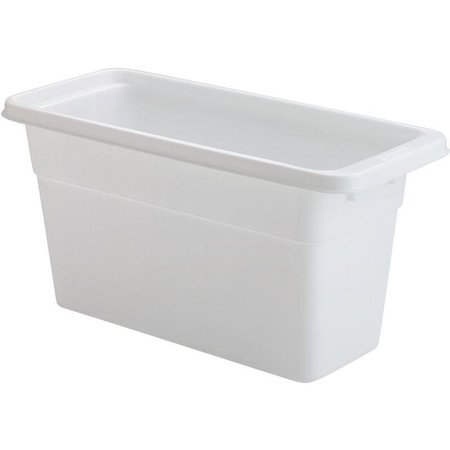 RUBBERMAID 2862RDWHT Ice Cube Bin, 618 in L, 514 in W, 1234 in H, Plastic, White, Dishwasher Safe Yes FG2862RDWHT